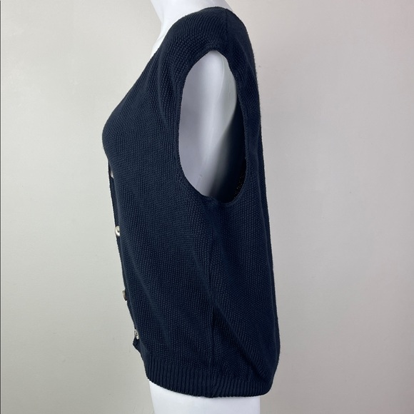 Union Pier Sportswear Vintage Sleeveless Cardigan Sweater - Picture 4 of 8